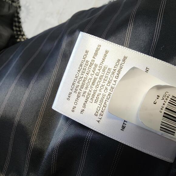 LKNW Express double breasted tweed houndstooth blazer jacket small - Picture 6 of 6